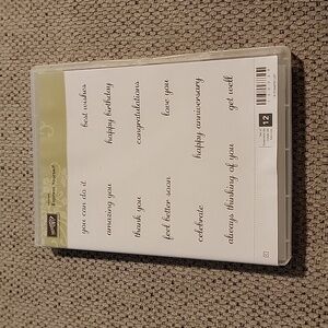 NWT Stampin Up Express Yourself Stamp Set